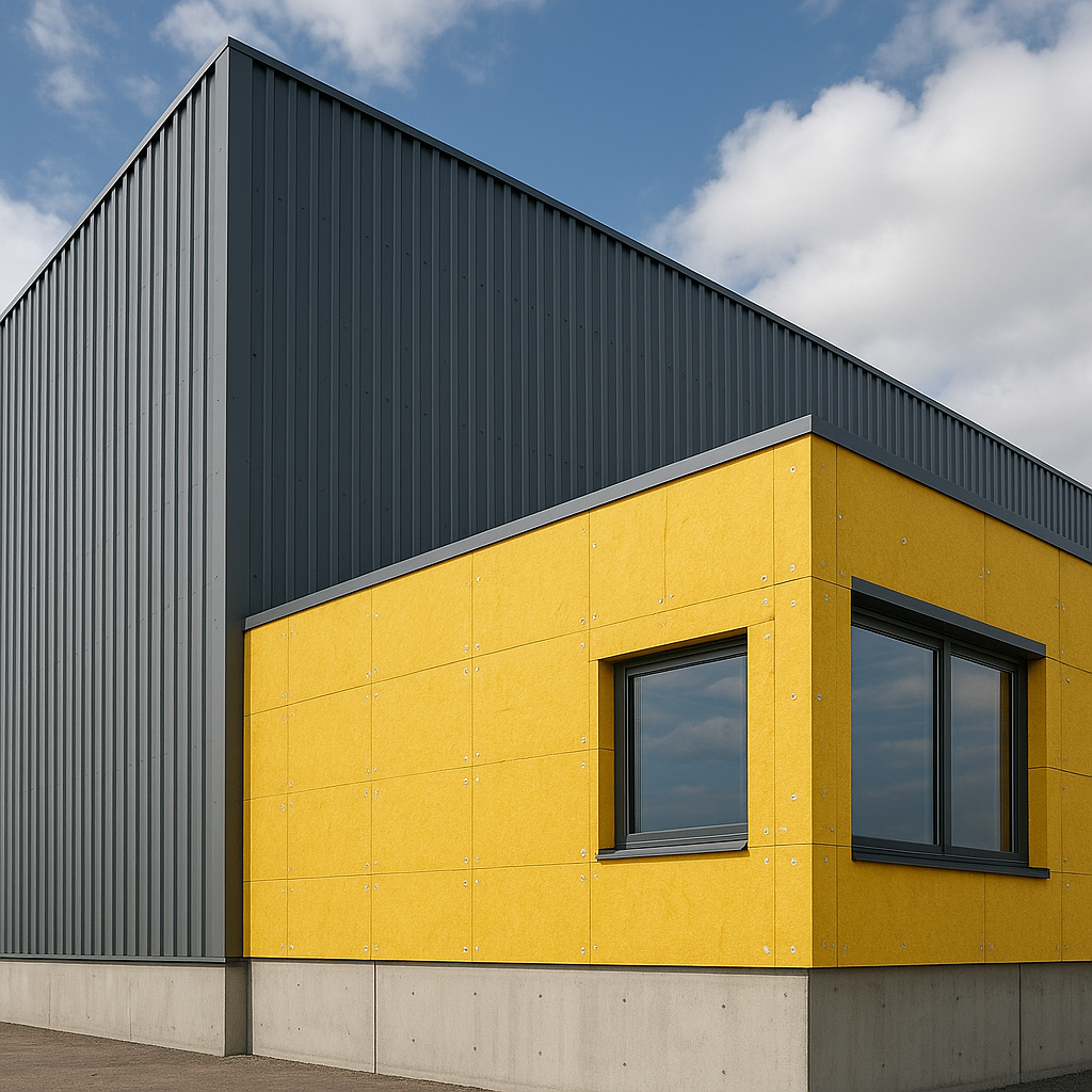 industrial building with insulation